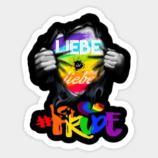 LIEBE IST LIEBE PRIDE Sticker